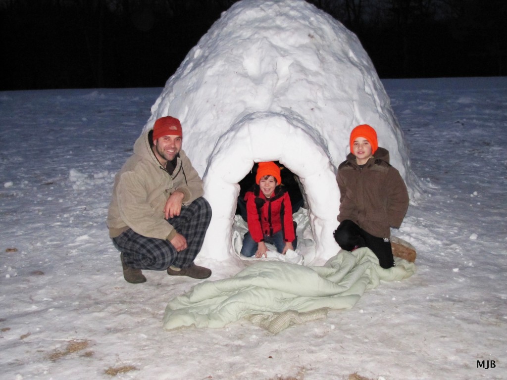 sleeping in an igloo